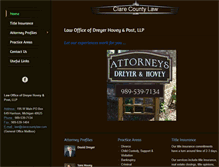 Tablet Screenshot of clarecountylaw.com